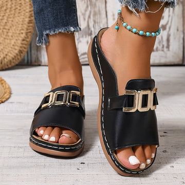 Mariya - Sandale Confort Avec Semelle Wedge