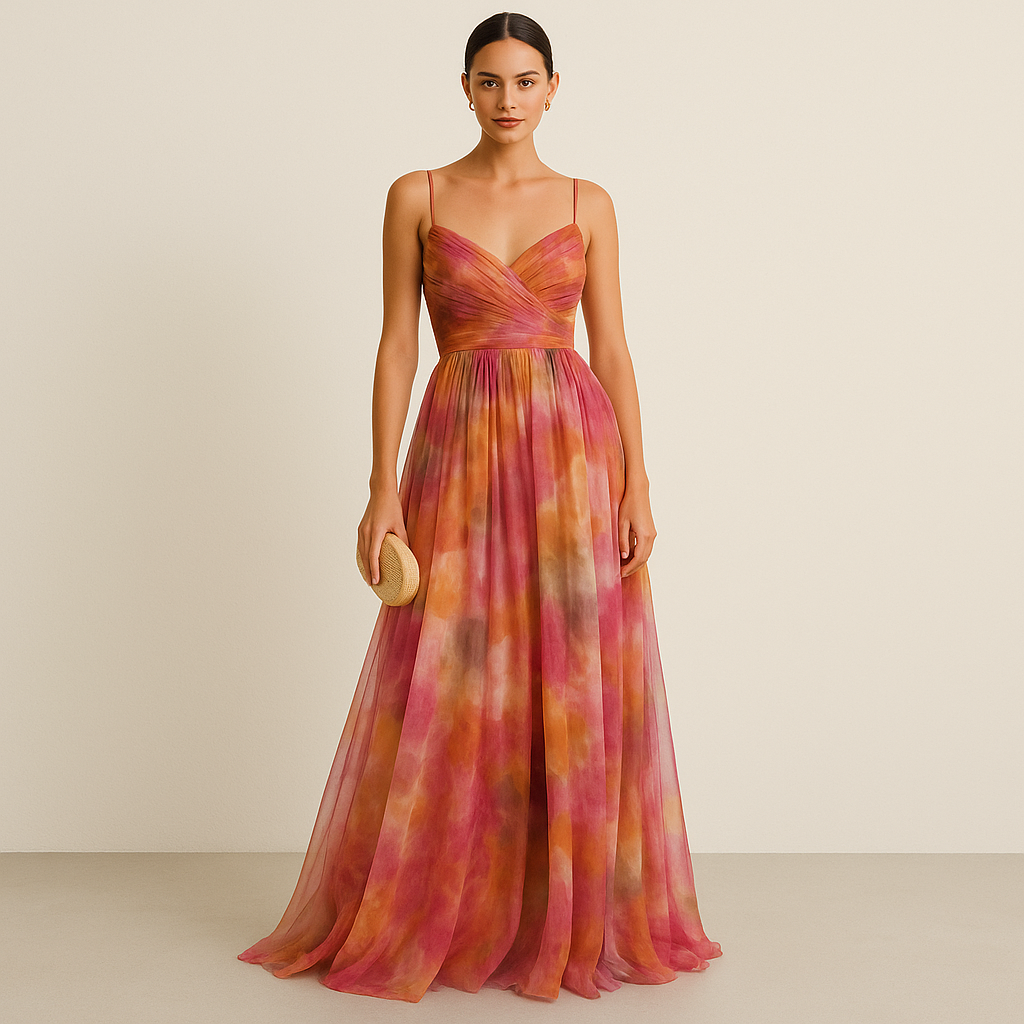 Alice - Maxi robe charmante avec imprimé floral