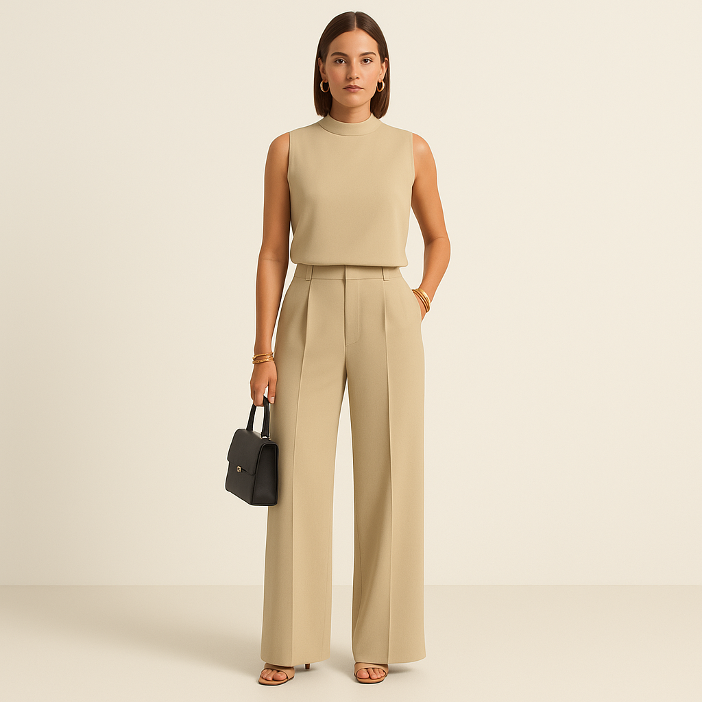 Élégant Chic femmes 2 pièces ensembles