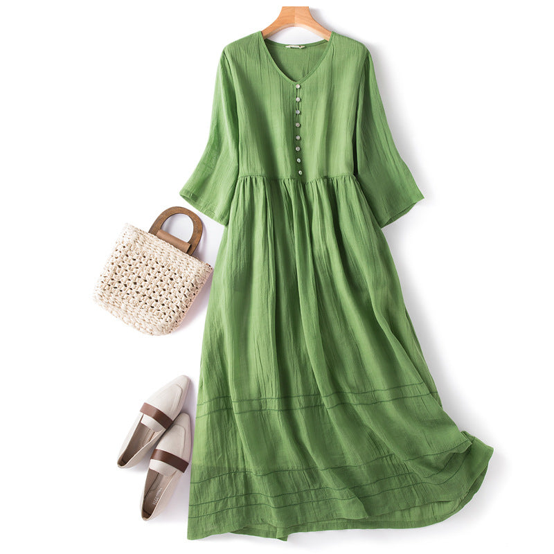 Robe en lin Abigail