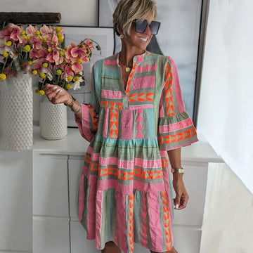 Kiki | Robe Midi Élégante de Printemps (Presque épuisée)