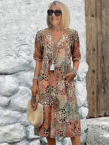 Robe Mi-Longue Vibrante Harper